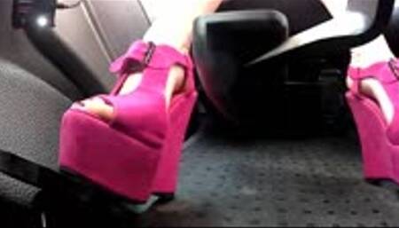 The Van Series - Pink Wedges - Pedal View wmv