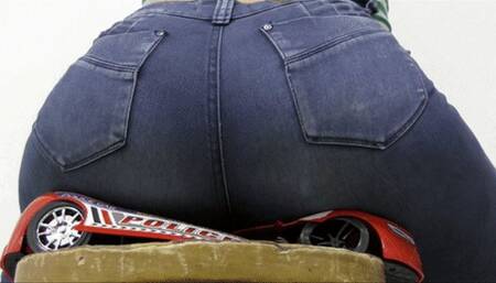 Liz Crushes Big Red Police Car HD