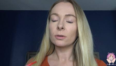 Giantess face close up