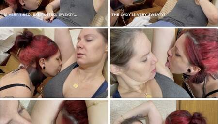 LESBIAN ARMPIT - GODDESS GRAZI  SWEATY AFTER GYM (MP4-HD 1080p)