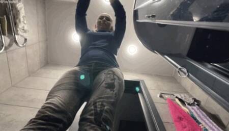 b86 You're lying on the floor, and I'm standing on top of you and spitting in your face