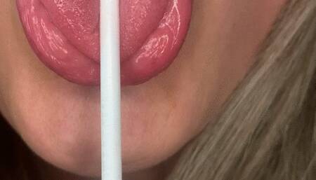 Rubbing my uvula with lolly pop