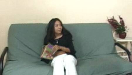 Petite Keanna diapered and spanked