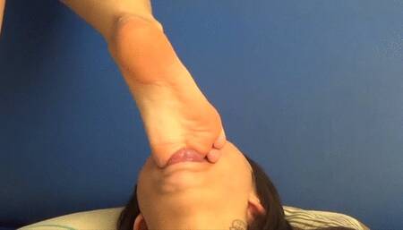 FOOT GAGGING LESBIAN DOMINATION AMANDA FOX AND SLAVE LORENA HAZE