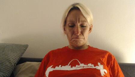 Crying and totally ruining my makeup