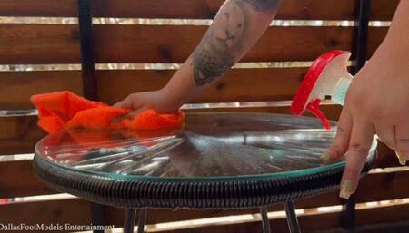 "sweetie Sweaping sexy feet peeper"