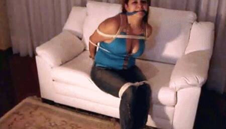 Becky in Self Bondage