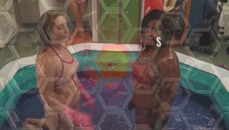 OIL WRESTLING Bella vs Sparkle