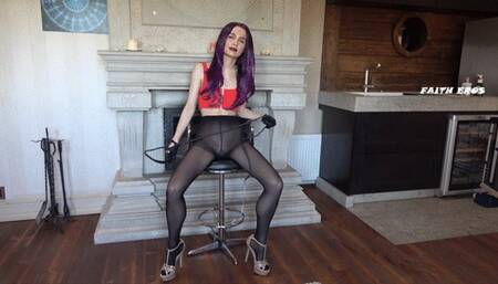 CUM ON MY BLACK PANTYHOSE - CHEAP LOSER PRICE