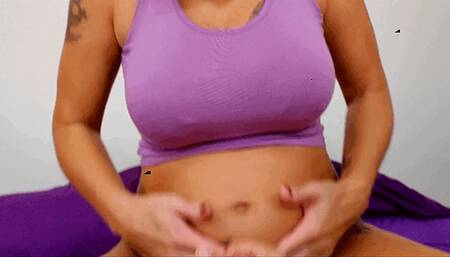 17 Weeks Pregnant POV Belly Fetish Handjob 1080 WMV