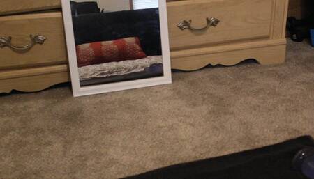 Over the Belly POV Mirror Masturbation