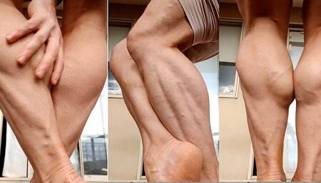 Close Up Outdoors Muscle Control and Worship