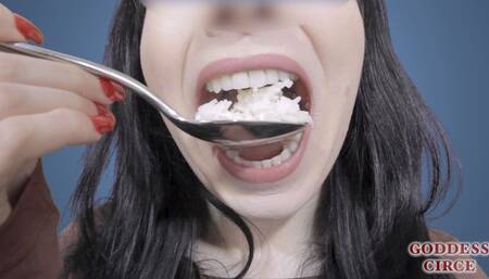 I EAT RICE AND SHRIMPS