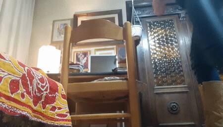 EXPOSING ASS WHILE REMOTE WORKING