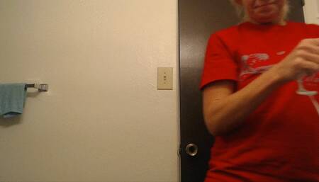 Fucking myself with my HUGE curling iron