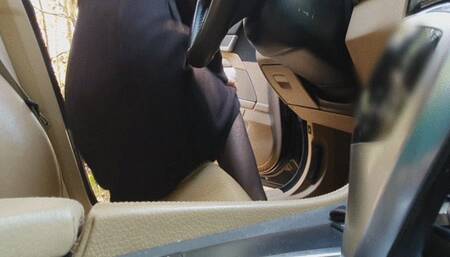 Aggressive Fast Drive in BMW Pink Heels WMV