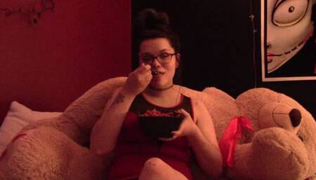 Dressed in Red for Our Feeder Date