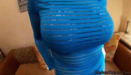 Smelling Mature Mistress' Fishnet Pantyhosed Feet