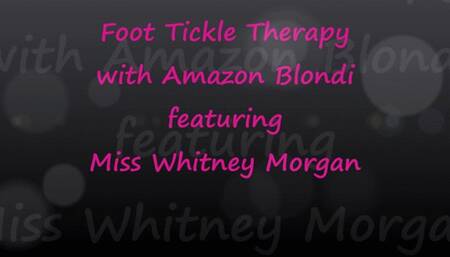 Foot Tickle Therapy with Tall Amazon Blondi