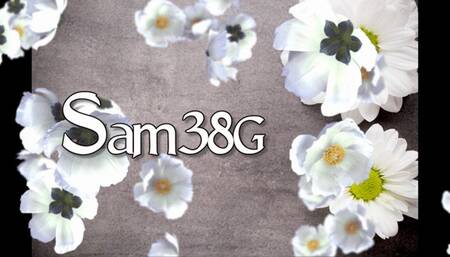 Brand new White Bra boobie bounce Samantha38g -WMV