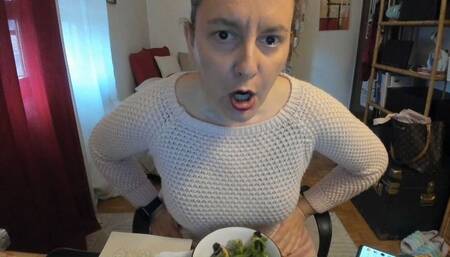 Sparkling water burps and salad avi