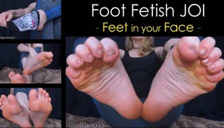 Foot Fetish JOI: Feet in your Face - mp4