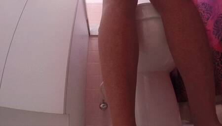 In-between my legs up at my TOILET FETISH