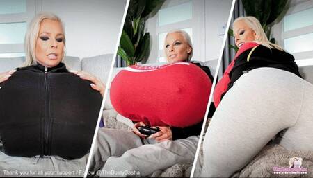 Magic Popcorn makes my ass and tits so big! Huge Inflation