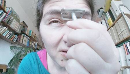 Razor's edge on my eyebrows