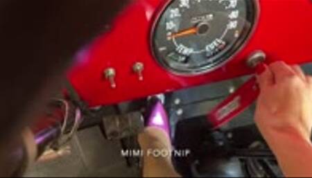 Carbureted Jeep Cranking in Nylons & Pumps