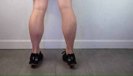 Calf Raises and Leg Lifts in Black Tennis Shoes WMV 1080