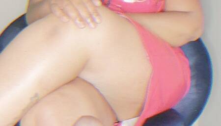 red hot latex dress joi