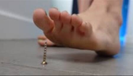 Arrogant Burglar Deanna Humiliated by Booby Traps MP4 ENF, Stuck, and Barefoot