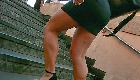fitness shape in minidress (part1) (wmv)