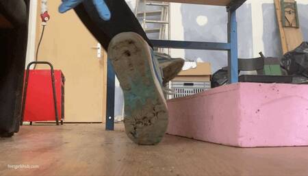 KIRA’S OLD WORN SHOES WITH HOLES ON THE SHOE SOLE - MOV Mobile Version