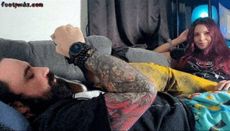 Let's talk later, first I need to Smother Your Face and make you Cum with my Feet