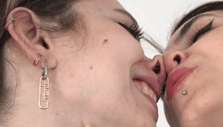 lovingly nose to nose #2 ( nose fetish )