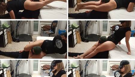 60)  Acrobatic scissor !!