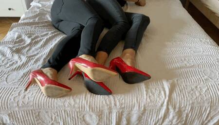 SQUEEKY SHOES PATENT LEATHER HEEL FOOTSIE - MOV Mobile Version