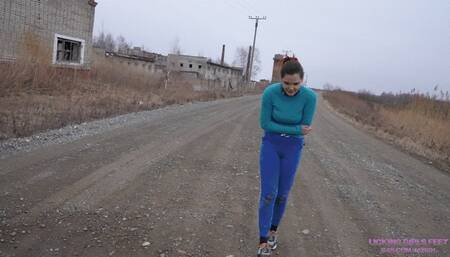 JANE and LOLA - Lick the sweat off our feet and clean our car! (HD)