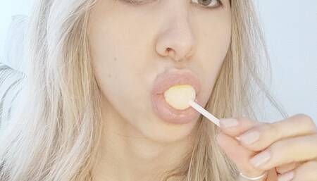 Licking Lollipop