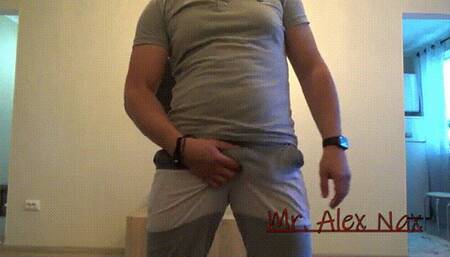 The master jerks off in his tight shorts and then fucks you in the ass! I'll make you a gay  WMV