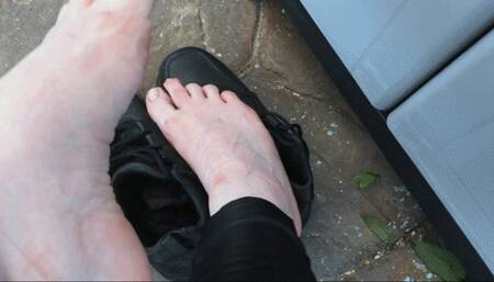 Dirty feet outdoor