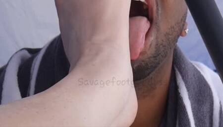 Foot Gagging at the beach