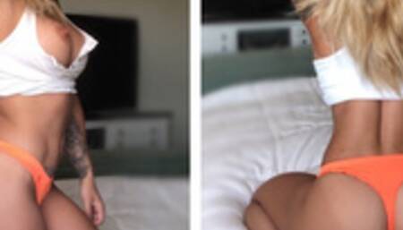 MMMM nice ass and wet pussy riding dildo