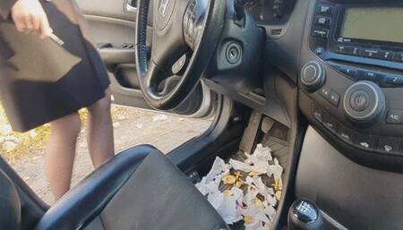 Honda Messy Drive In Office Heels WMV