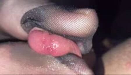 2hofeet4you - Cum inside nylon sock car footjob