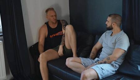 Escorts pornstars get their throat rough fucked in a foursome and pissed on by 2 friends - 1st part