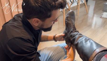 Nara does a footjob on Hex after equestrian training