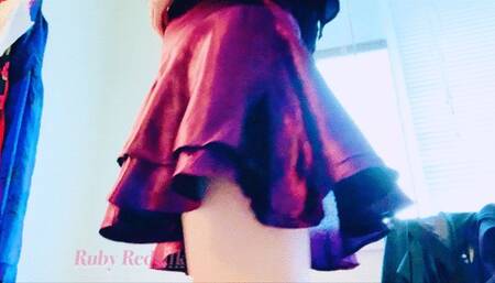 Purple Satin dress Panteaser With thong bonus!